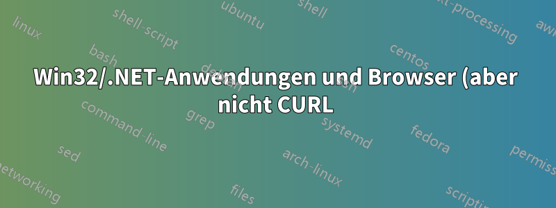 Win32/.NET-Anwendungen und Browser (aber nicht CURL) können plötzlich keine HTTP-Anfragen mehr an die AWS-VM stellen