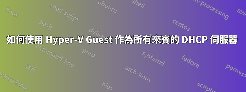 如何使用 Hyper-V Guest 作為所有來賓的 DHCP 伺服器