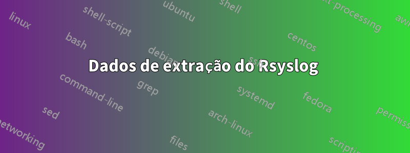 Dados de extração do Rsyslog