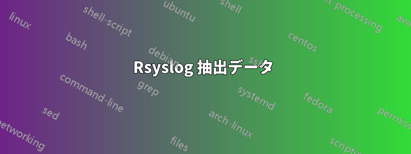 Rsyslog 抽出データ