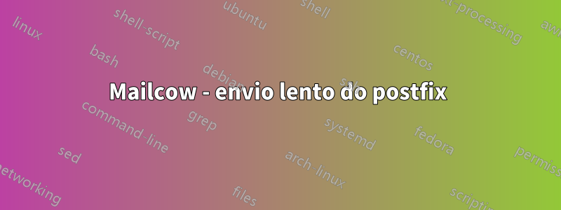 Mailcow - envio lento do postfix