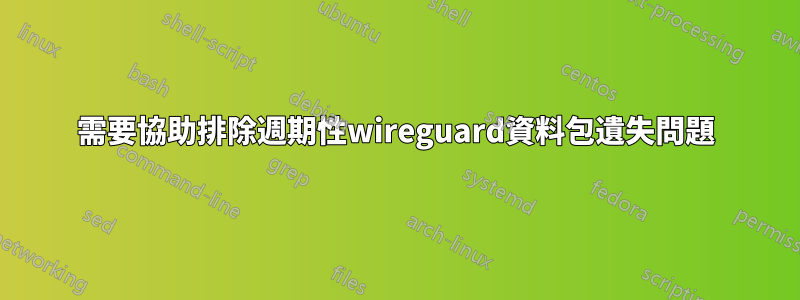 需要協助排除週期性wireguard資料包遺失問題