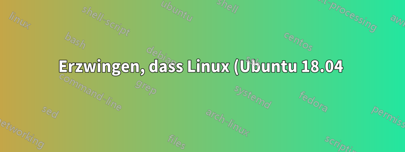 Erzwingen, dass Linux (Ubuntu 18.04) vor einem Job mit hoher Priorität einen Teil des Caches freigibt
