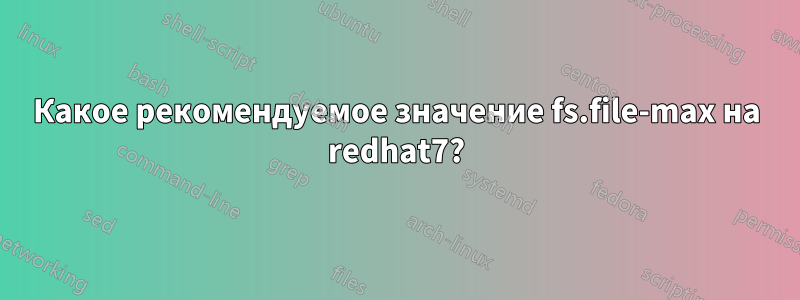 Какое рекомендуемое значение fs.file-max на redhat7?