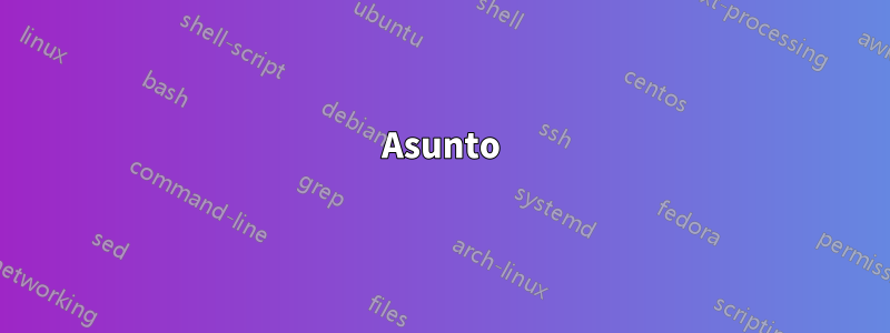 Asunto