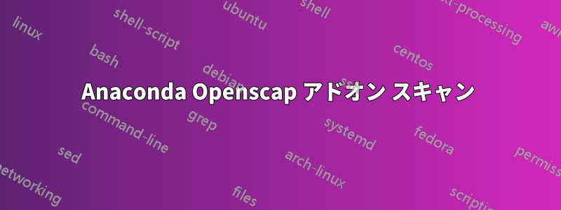 Anaconda Openscap アドオン スキャン