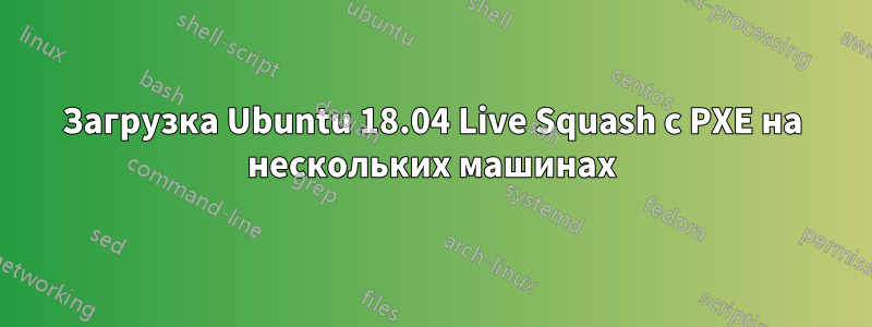 Загрузка Ubuntu 18.04 Live Squash с PXE на нескольких машинах