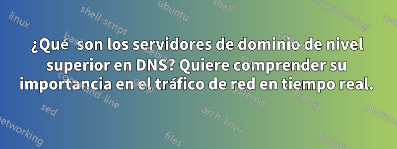 ¿Qué son los servidores de dominio de nivel superior en DNS? Quiere comprender su importancia en el tráfico de red en tiempo real.