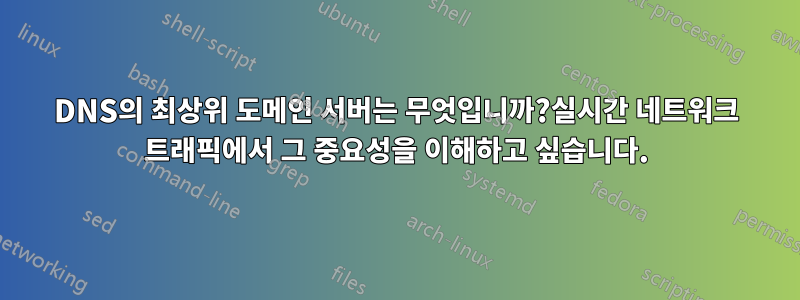 DNS의 최상위 도메인 서버는 무엇입니까?실시간 네트워크 트래픽에서 그 중요성을 이해하고 싶습니다.