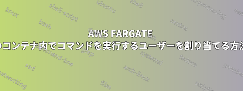 AWS FARGATE のコンテナ内でコマンドを実行するユーザーを割り当てる方法