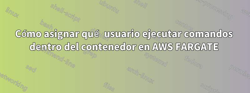 Cómo asignar qué usuario ejecutar comandos dentro del contenedor en AWS FARGATE