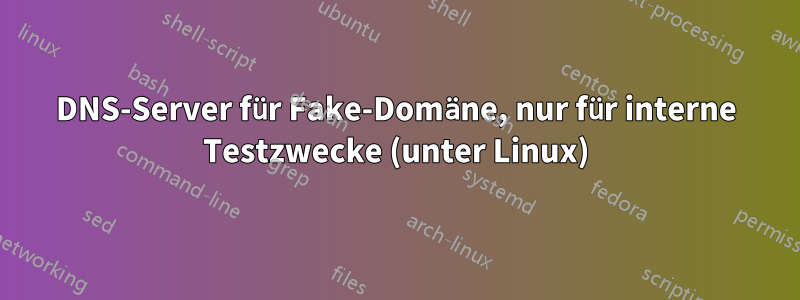 DNS-Server für Fake-Domäne, nur für interne Testzwecke (unter Linux)