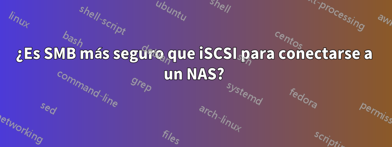 ¿Es SMB más seguro que iSCSI para conectarse a un NAS?