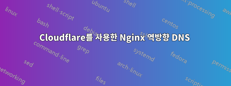 Cloudflare를 사용한 Nginx 역방향 DNS