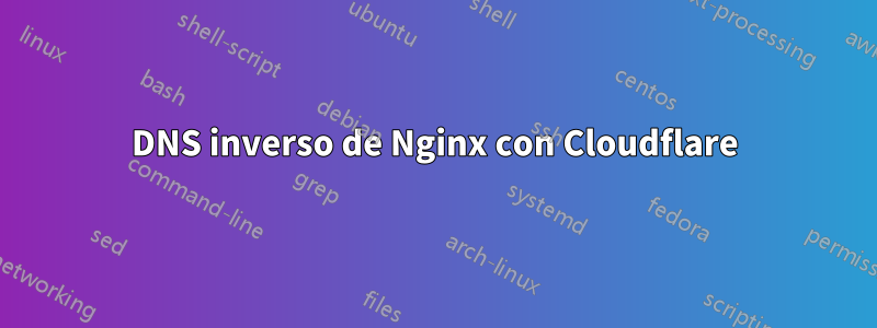 DNS inverso de Nginx con Cloudflare