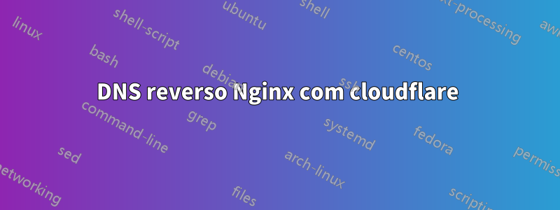 DNS reverso Nginx com cloudflare