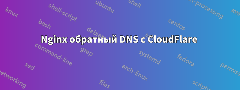 Nginx обратный DNS с CloudFlare