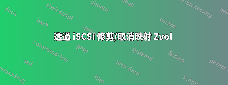 透過 iSCSI 修剪/取消映射 Zvol