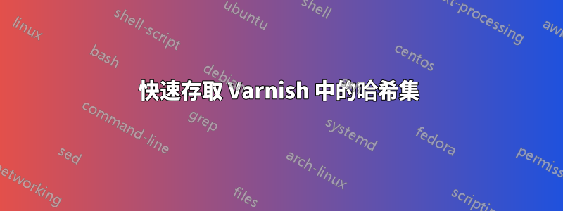 快速存取 Varnish 中的哈希集