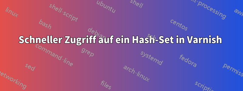 Schneller Zugriff auf ein Hash-Set in Varnish