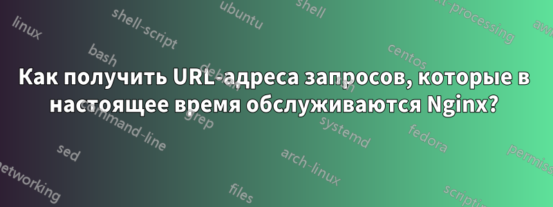 Как получить URL-адреса запросов, которые в настоящее время обслуживаются Nginx?