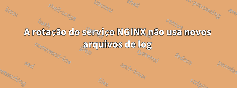 A rotação do serviço NGINX não usa novos arquivos de log