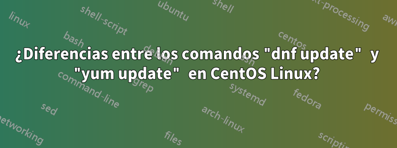 ¿Diferencias entre los comandos "dnf update" y "yum update" en CentOS Linux?