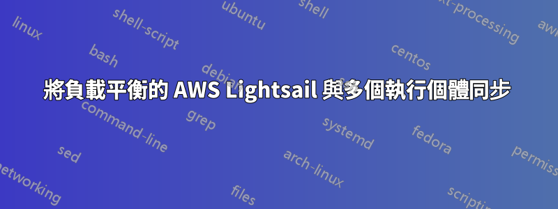 將負載平衡的 AWS Lightsail 與多個執行個體同步