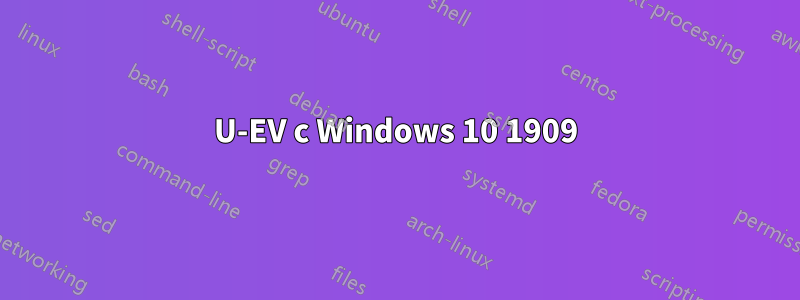 U-EV с Windows 10 1909