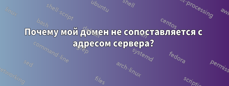 Почему мой домен не сопоставляется с адресом сервера?