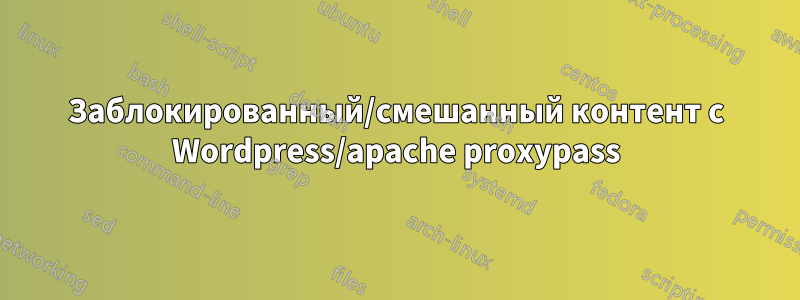 Заблокированный/смешанный контент с Wordpress/apache proxypass