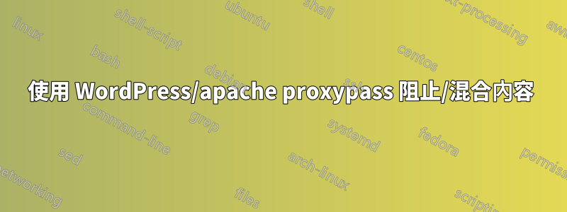 使用 WordPress/apache proxypass 阻止/混合內容