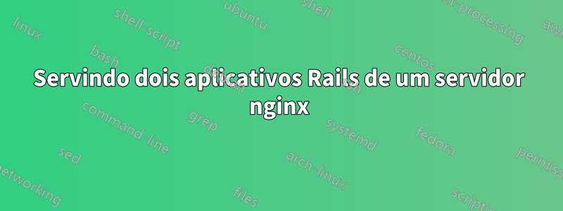 Servindo dois aplicativos Rails de um servidor nginx