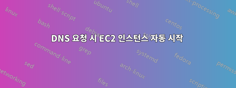 DNS 요청 시 EC2 인스턴스 자동 시작