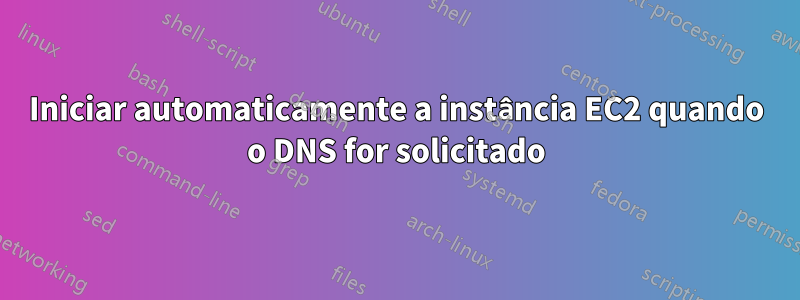 Iniciar automaticamente a instância EC2 quando o DNS for solicitado