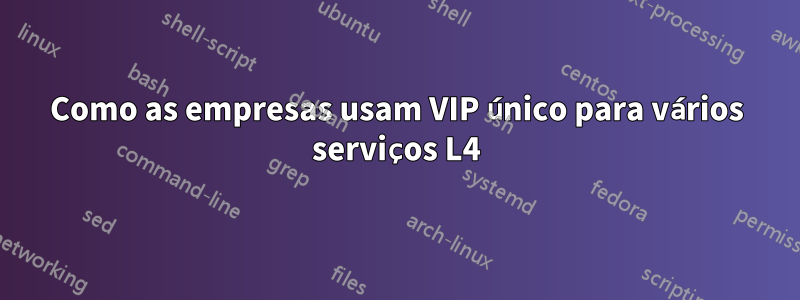 Como as empresas usam VIP único para vários serviços L4