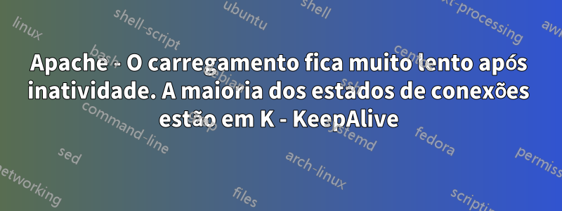 Apache - O carregamento fica muito lento após inatividade. A maioria dos estados de conexões estão em K - KeepAlive