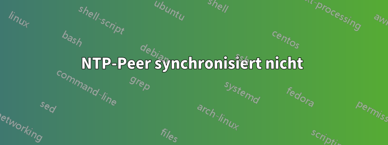 NTP-Peer synchronisiert nicht