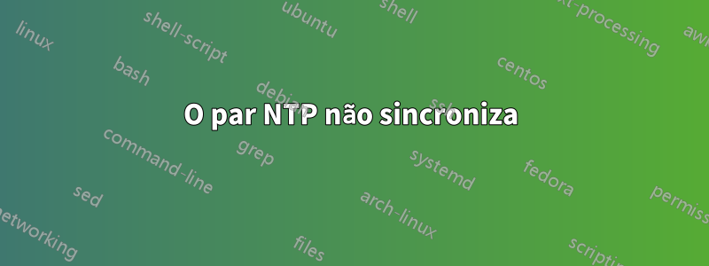 O par NTP não sincroniza