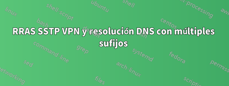 RRAS SSTP VPN y resolución DNS con múltiples sufijos