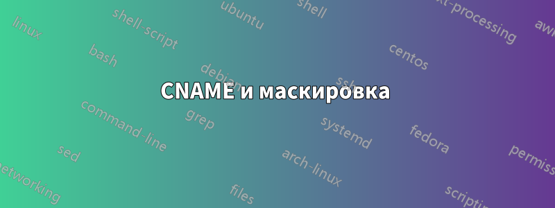 CNAME и маскировка