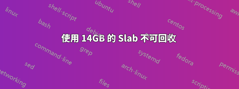 使用 14GB 的 Slab 不可回收