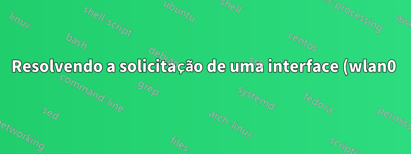 Resolvendo a solicitação de uma interface (wlan0) usando DNS na rede de outra interface (VPN)