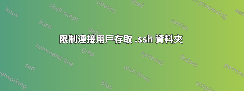 限制連接用戶存取 .ssh 資料夾