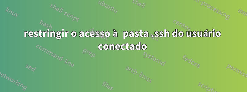 restringir o acesso à pasta .ssh do usuário conectado