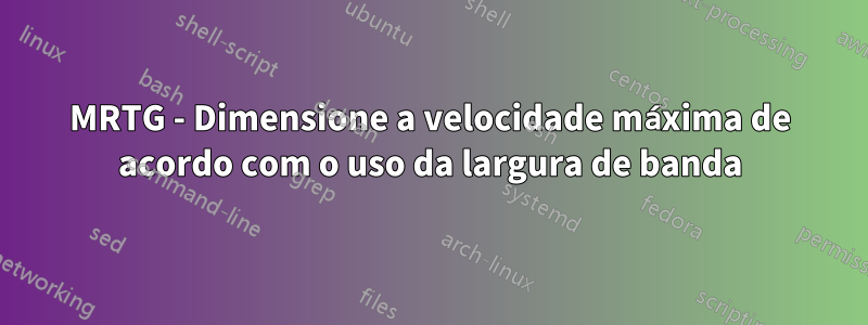 MRTG - Dimensione a velocidade máxima de acordo com o uso da largura de banda