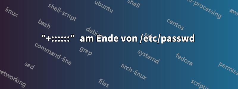 "+::::::" am Ende von /etc/passwd