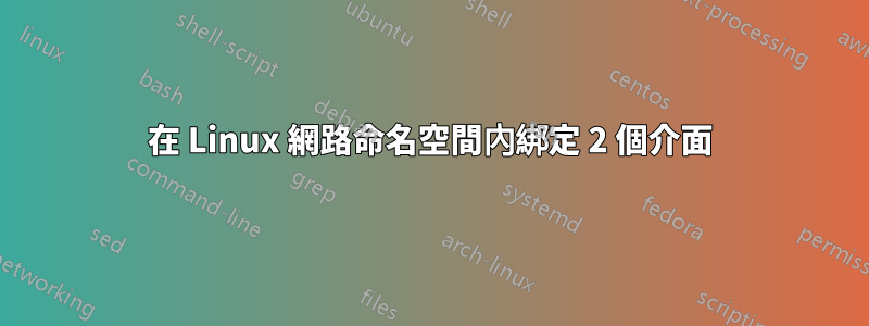 在 Linux 網路命名空間內綁定 2 個介面