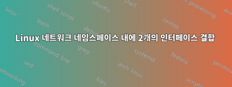 Linux 네트워크 네임스페이스 내에 2개의 인터페이스 결합