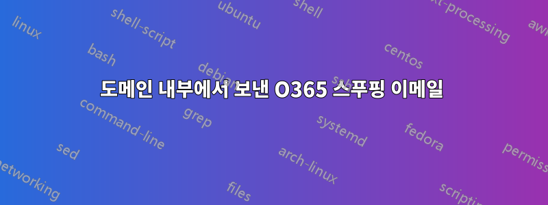 도메인 내부에서 보낸 O365 스푸핑 이메일
